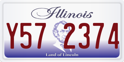 IL license plate Y572374