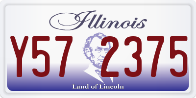 IL license plate Y572375