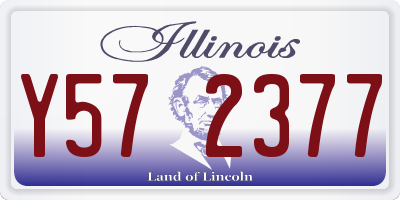 IL license plate Y572377