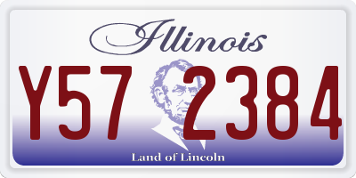IL license plate Y572384