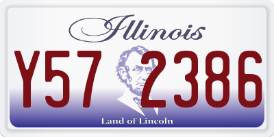 IL license plate Y572386