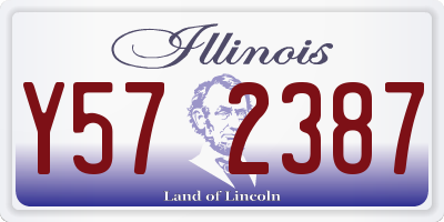 IL license plate Y572387