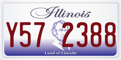 IL license plate Y572388