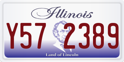 IL license plate Y572389