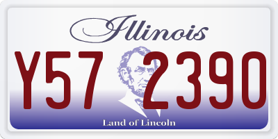 IL license plate Y572390