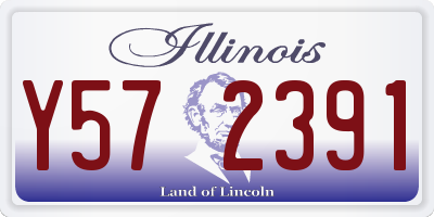 IL license plate Y572391