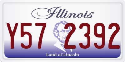 IL license plate Y572392
