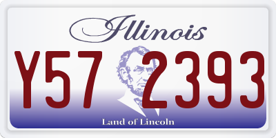 IL license plate Y572393