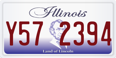 IL license plate Y572394