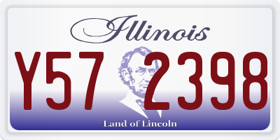 IL license plate Y572398