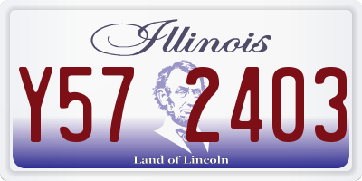 IL license plate Y572403