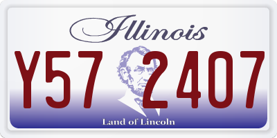 IL license plate Y572407