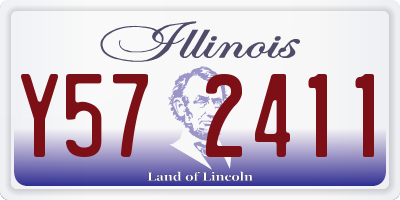 IL license plate Y572411