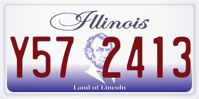 IL license plate Y572413