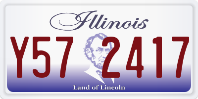 IL license plate Y572417