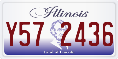 IL license plate Y572436