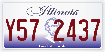 IL license plate Y572437