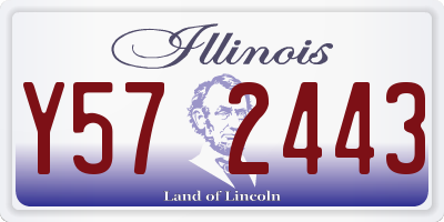 IL license plate Y572443