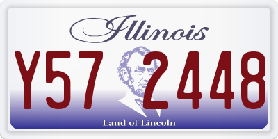 IL license plate Y572448