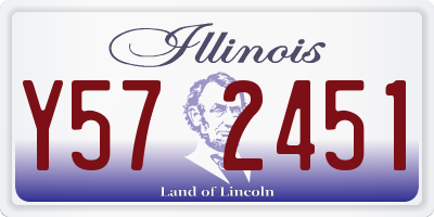 IL license plate Y572451