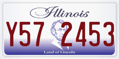 IL license plate Y572453