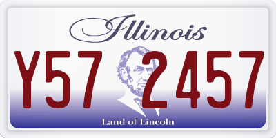 IL license plate Y572457