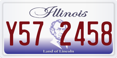 IL license plate Y572458