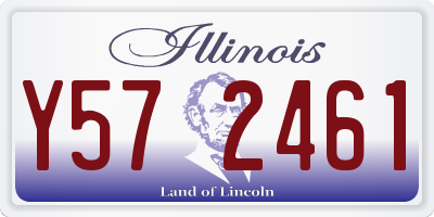 IL license plate Y572461