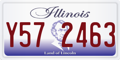 IL license plate Y572463