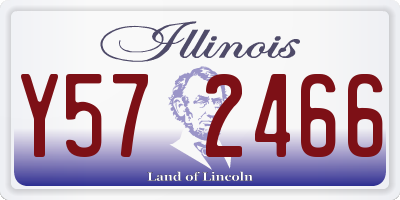 IL license plate Y572466