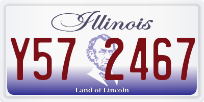 IL license plate Y572467