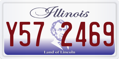 IL license plate Y572469