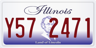 IL license plate Y572471