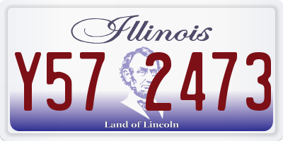 IL license plate Y572473