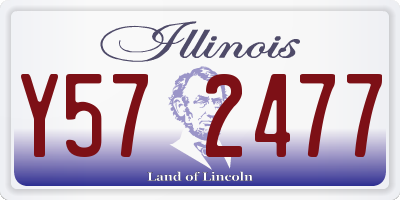 IL license plate Y572477