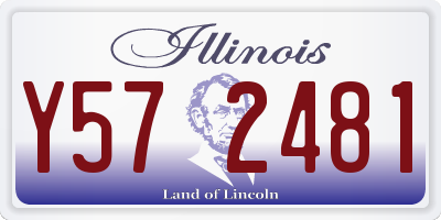 IL license plate Y572481
