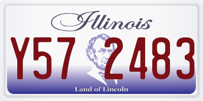 IL license plate Y572483