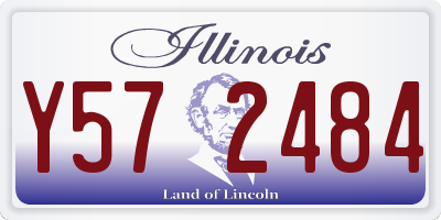 IL license plate Y572484