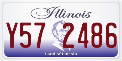 IL license plate Y572486
