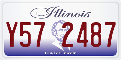 IL license plate Y572487