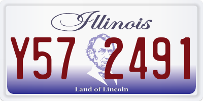 IL license plate Y572491