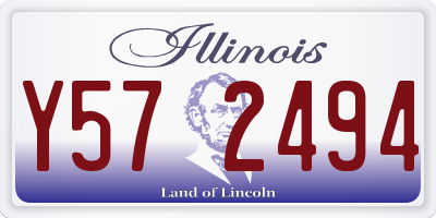 IL license plate Y572494