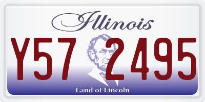 IL license plate Y572495