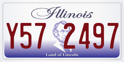 IL license plate Y572497