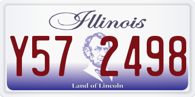 IL license plate Y572498