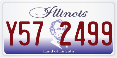 IL license plate Y572499