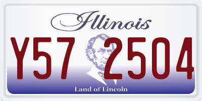 IL license plate Y572504