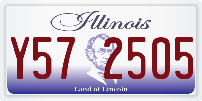 IL license plate Y572505