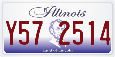 IL license plate Y572514