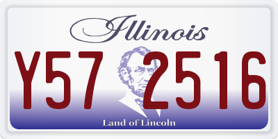 IL license plate Y572516